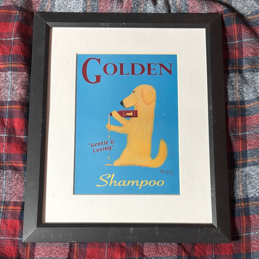 Golden Shampoo Art Print